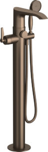 Samuel Health floor mounted single lever bath/shower mixer in City Bronze